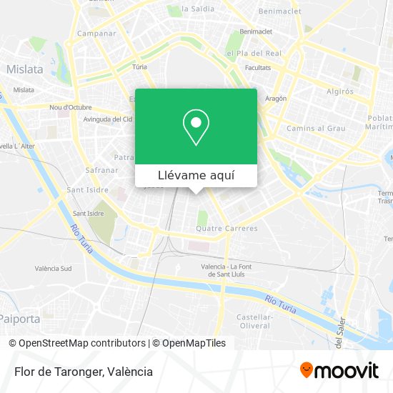 Mapa Flor de Taronger