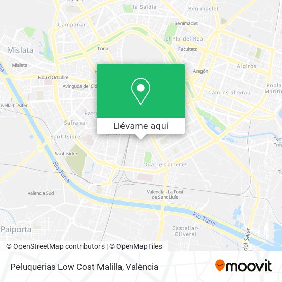 Mapa Peluquerias Low Cost Malilla