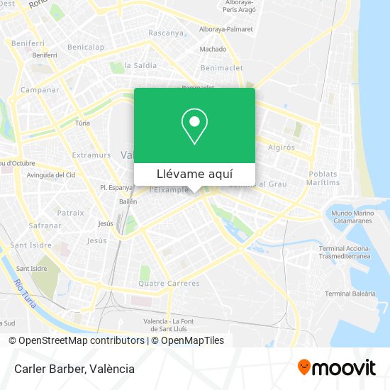Mapa Carler Barber