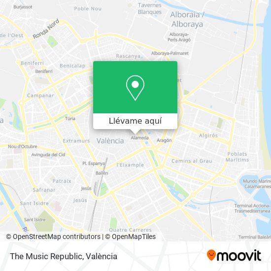 Mapa The Music Republic