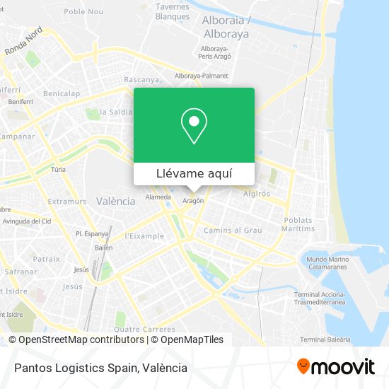 Mapa Pantos Logistics Spain