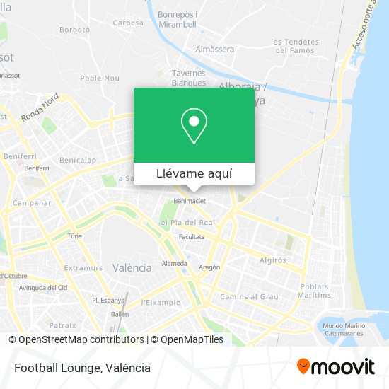 Mapa Football Lounge