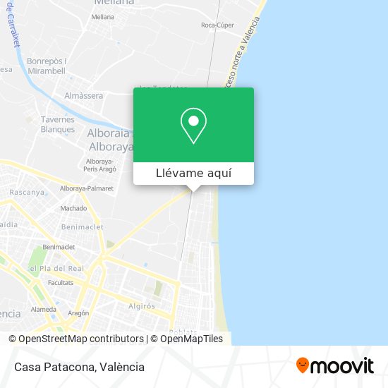 Mapa Casa Patacona
