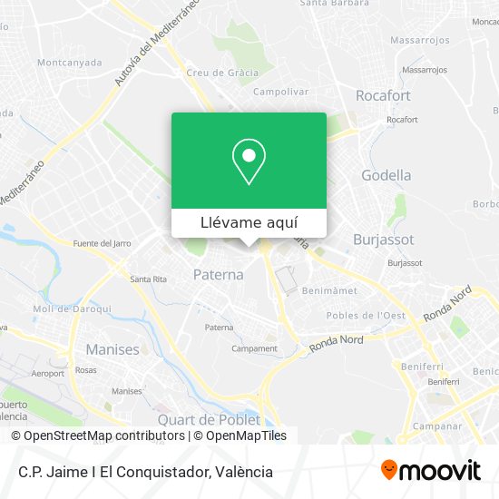 Mapa C.P. Jaime I El Conquistador