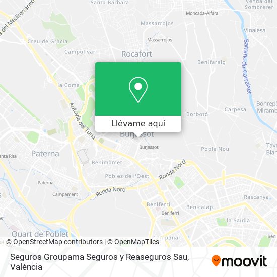 Mapa Seguros Groupama Seguros y Reaseguros Sau
