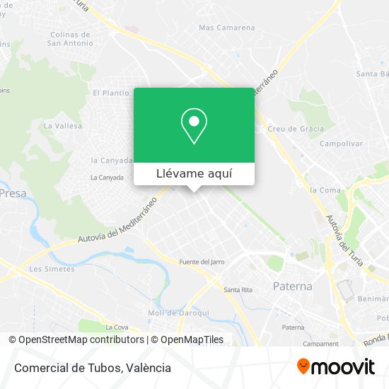 Mapa Comercial de Tubos