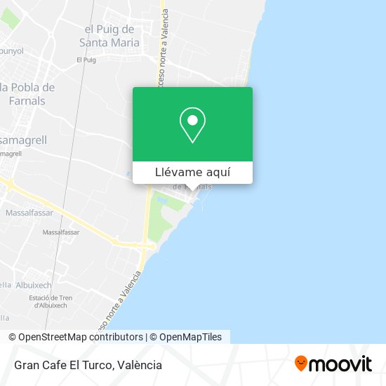 Mapa Gran Cafe El Turco