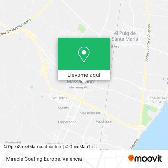 Mapa Miracle Coating Europe