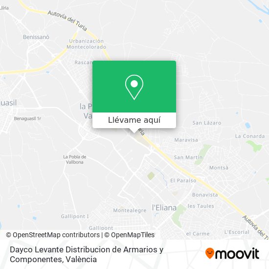 Mapa Dayco Levante Distribucion de Armarios y Componentes