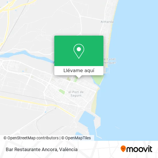 Mapa Bar Restaurante Ancora