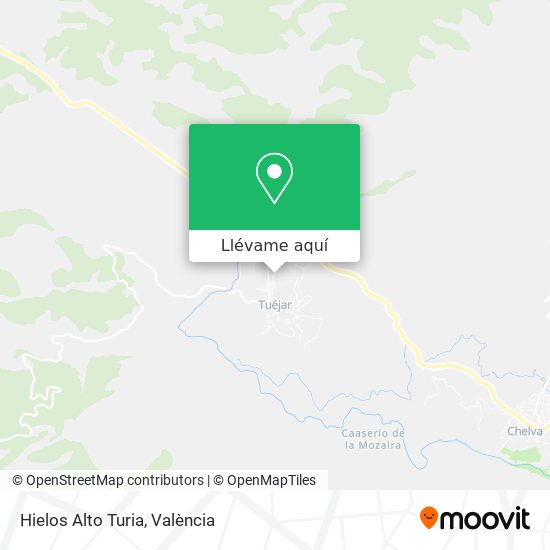Mapa Hielos Alto Turia