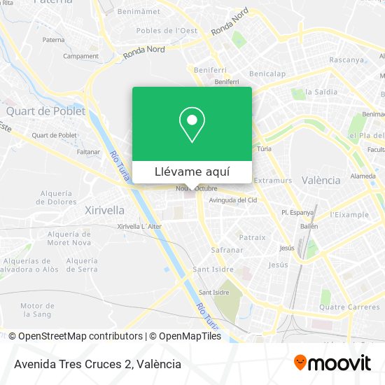 Mapa Avenida Tres Cruces 2