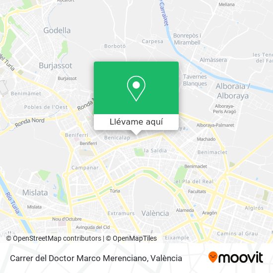 Mapa Carrer del Doctor Marco Merenciano