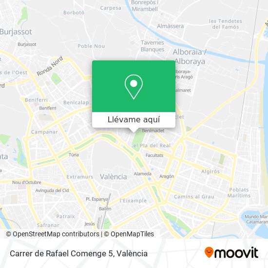 Mapa Carrer de Rafael Comenge 5