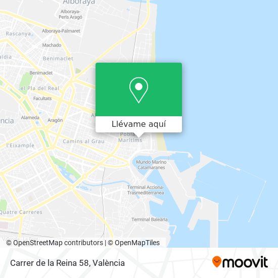 Mapa Carrer de la Reina 58