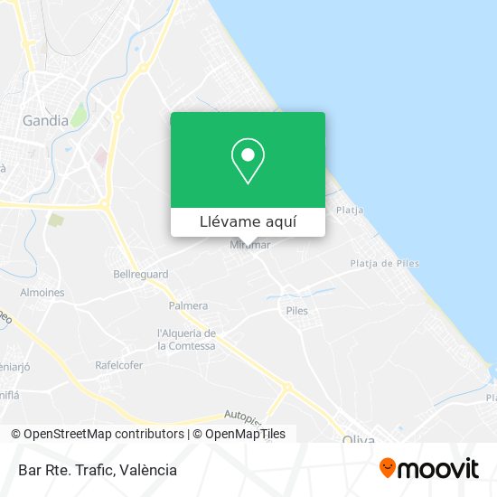 Mapa Bar Rte. Trafic