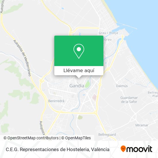 Mapa C.E.G. Representaciones de Hosteleria