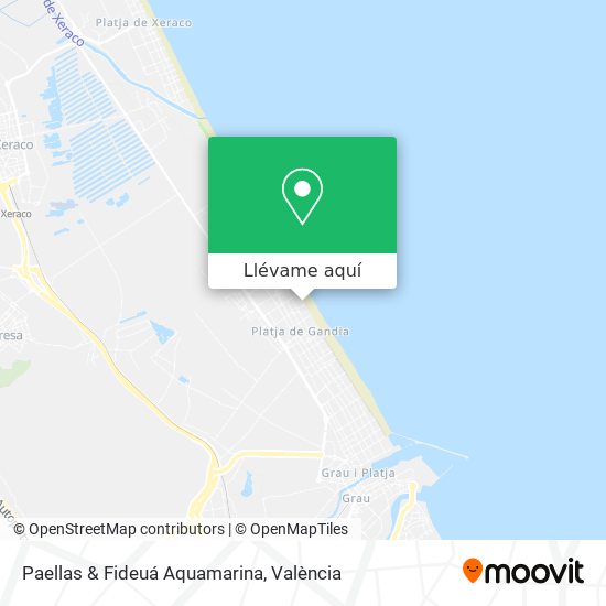 Mapa Paellas & Fideuá Aquamarina