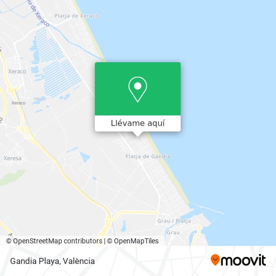 Mapa Gandia Playa