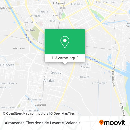 Mapa Almacenes Electricos de Levante