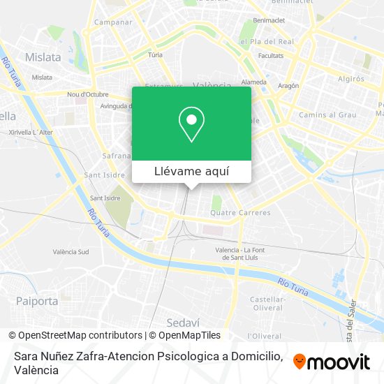 Mapa Sara Nuñez Zafra-Atencion Psicologica a Domicilio