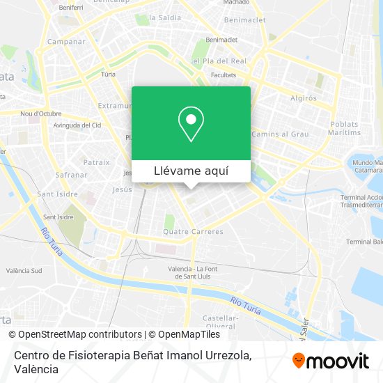 Mapa Centro de Fisioterapia Beñat Imanol Urrezola