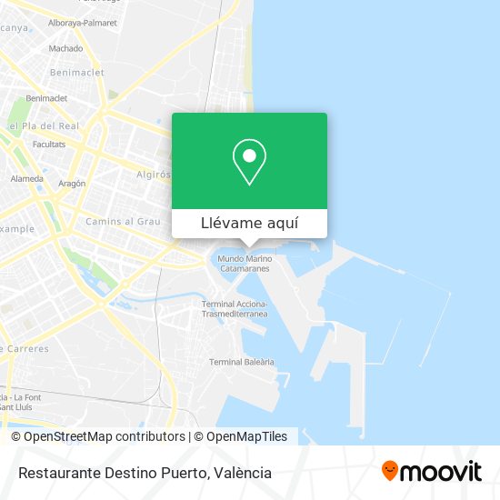 Mapa Restaurante Destino Puerto