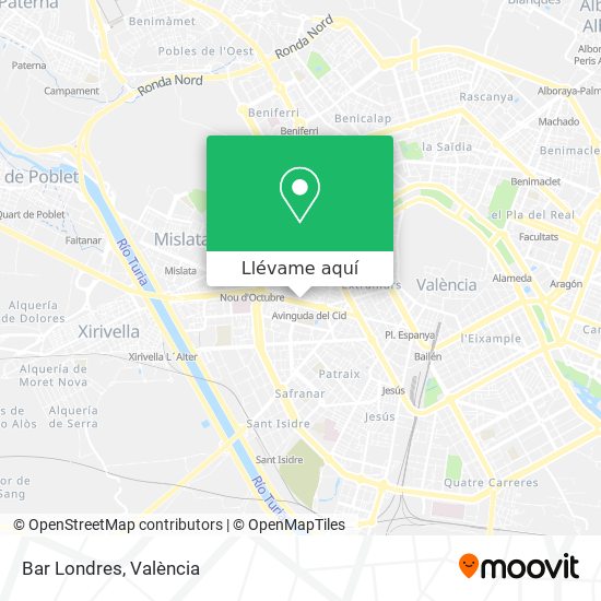 Mapa Bar Londres