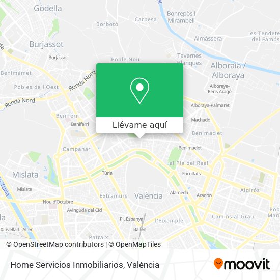 Mapa Home Servicios Inmobiliarios