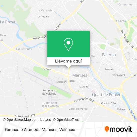 Mapa Gimnasio Alameda Manises