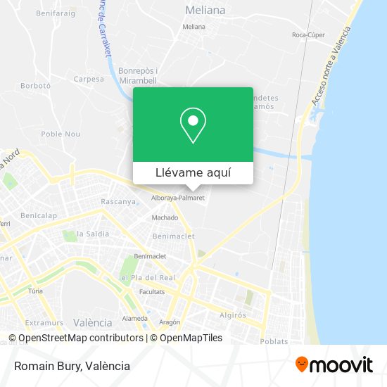 Mapa Romain Bury