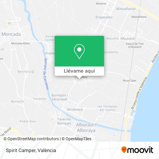 Mapa Spirit Camper