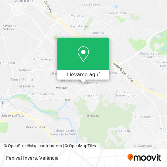 Mapa Fenival Invers