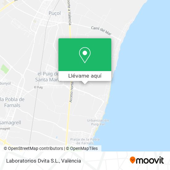 Mapa Laboratorios Dvita S.L.
