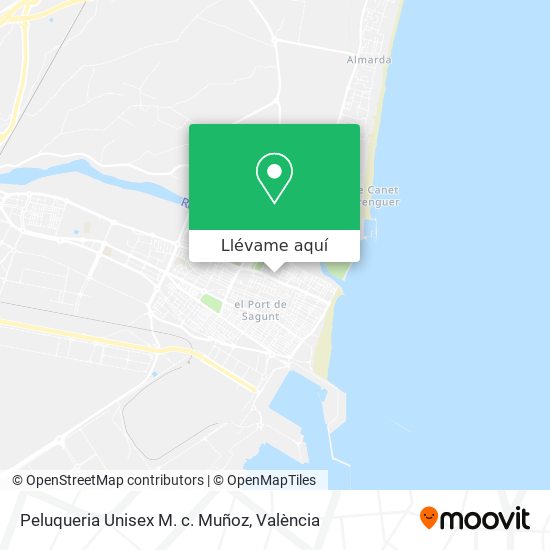 Mapa Peluqueria Unisex M. c. Muñoz