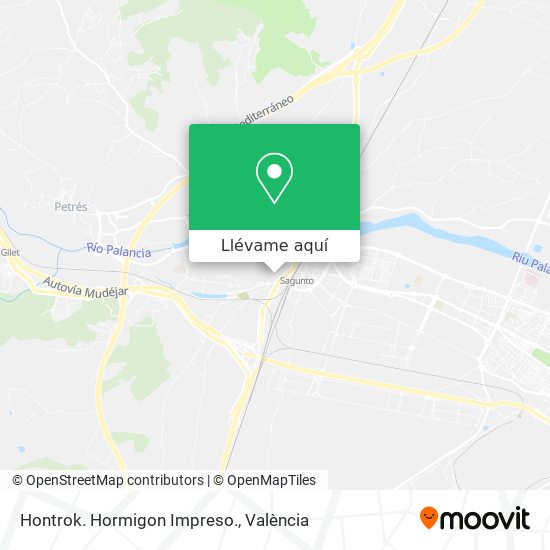 Mapa Hontrok. Hormigon Impreso.