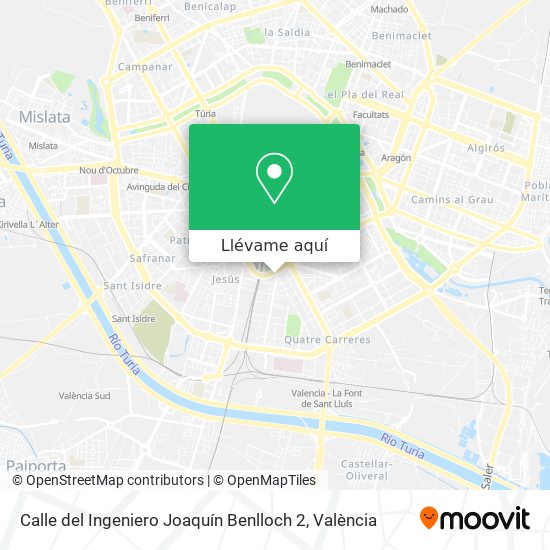 Mapa Calle del Ingeniero Joaquín Benlloch 2