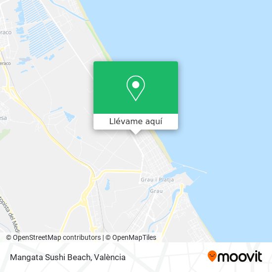 Mapa Mangata Sushi Beach