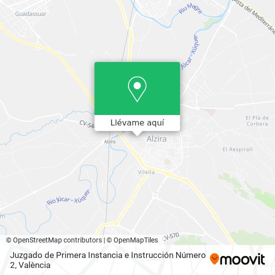 Mapa Juzgado de Primera Instancia e Instrucción Número 2
