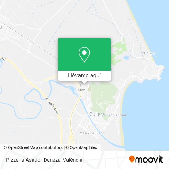 Mapa Pizzeria Asador Daneza