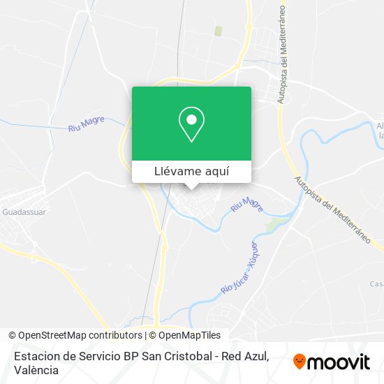 Mapa Estacion de Servicio BP San Cristobal - Red Azul