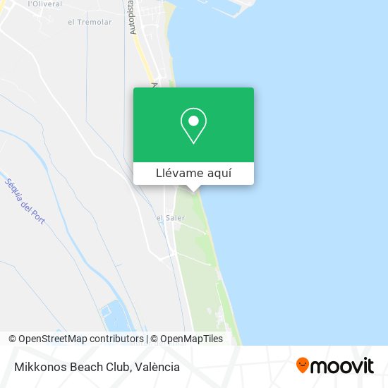 Mapa Mikkonos Beach Club