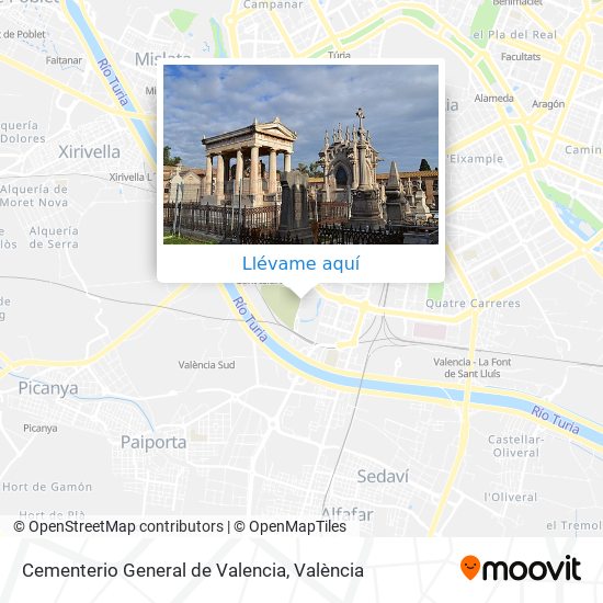 Mapa Cementerio General de Valencia