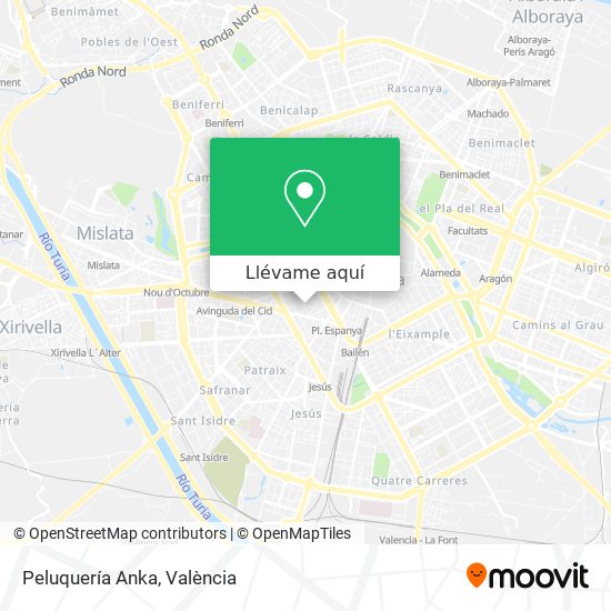 Mapa Peluquería Anka