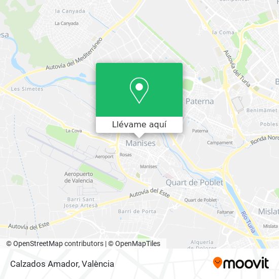 Mapa Calzados Amador