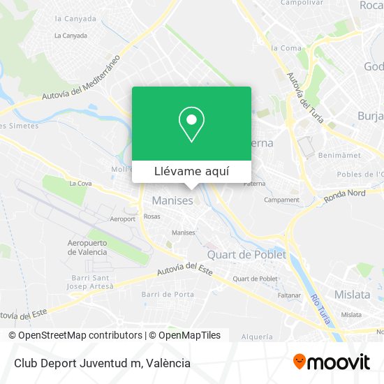 Mapa Club Deport Juventud m