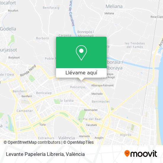 Mapa Levante Papelería Librería