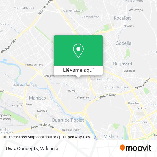 Mapa Uvax Concepts