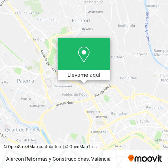 Mapa Alarcon Reformas y Construcciones