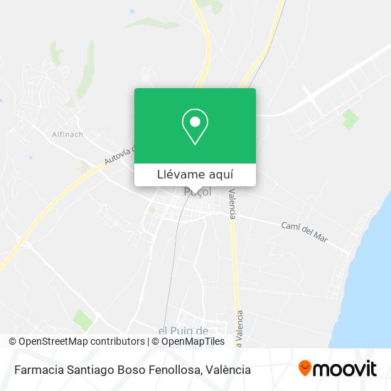 Mapa Farmacia Santiago Boso Fenollosa